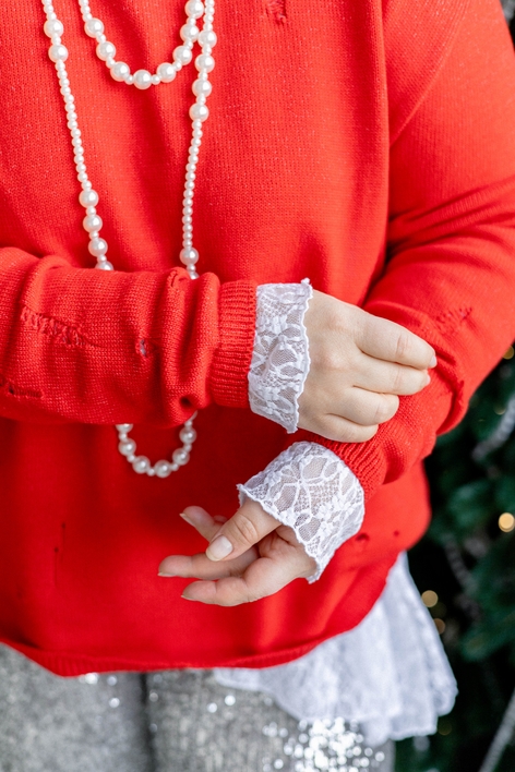 Джемпер женский рваный