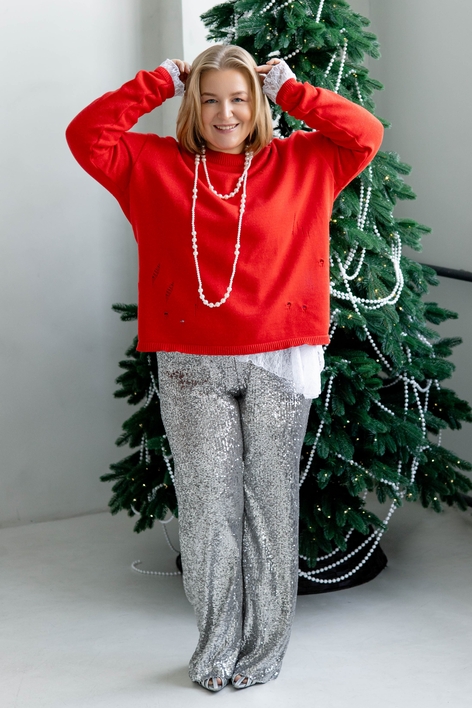 Джемпер женский рваный