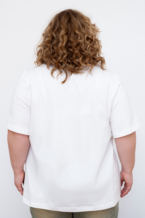 Футболка женская V - вырез